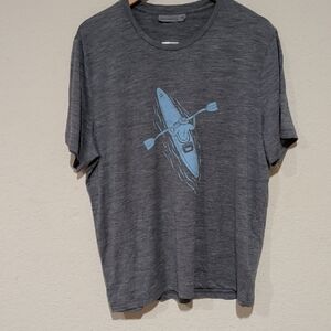Icebreaker Merino Heather Grey Graphic Tee